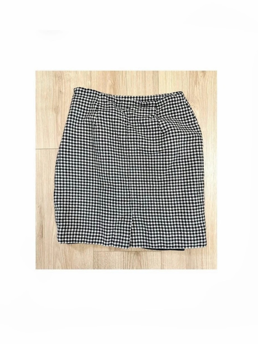 Ralph Lauren Petite Houndstooth Mini Skirt Houndstooth Mini Skirt Black &